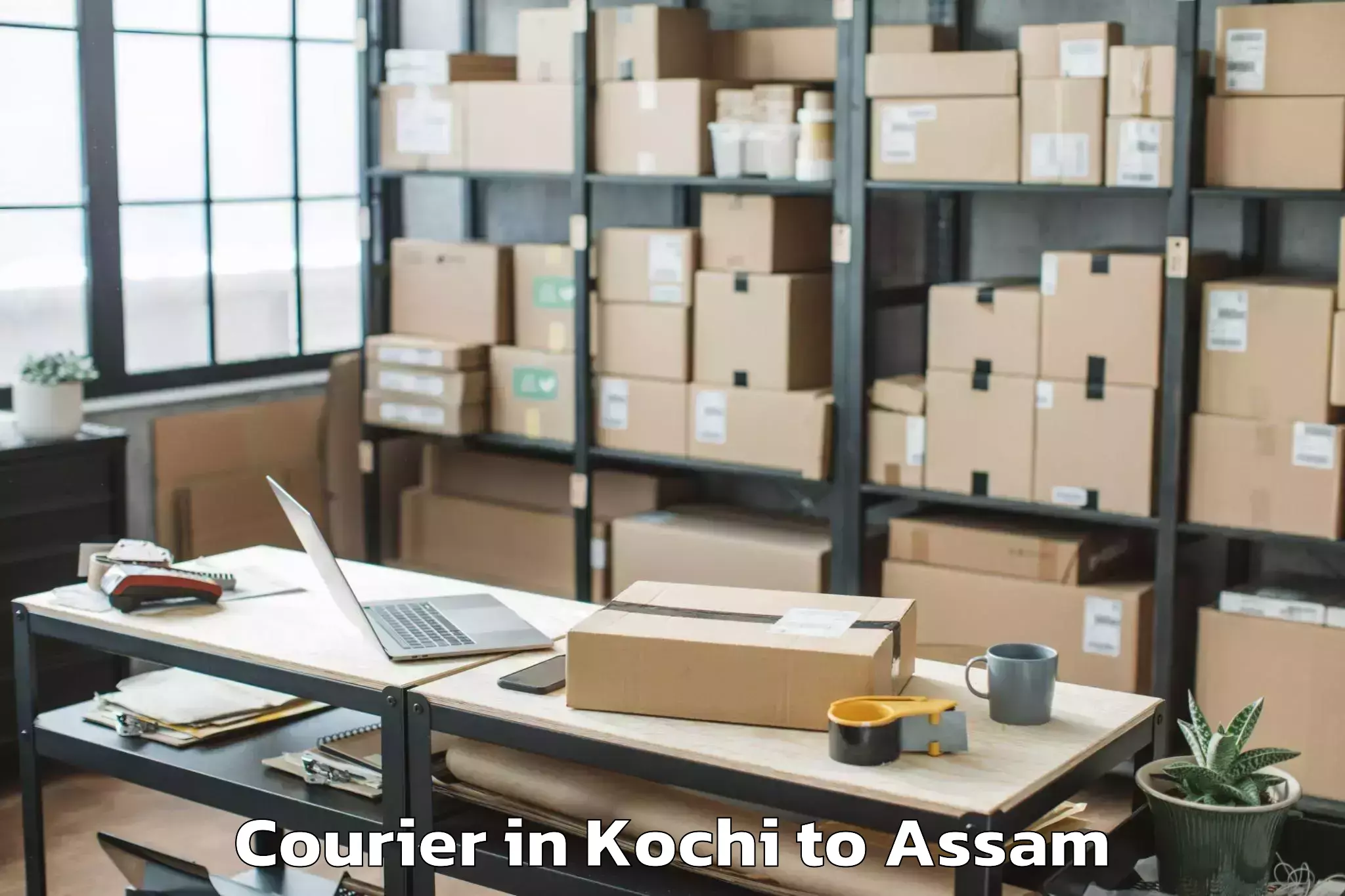 Book Kochi to Barkhetri Courier Online